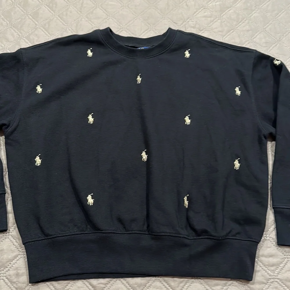 Big Girls Polo Pony Fleece Sweatshirt. - Picture 2 of 9